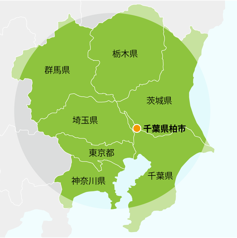 対応エリアマップ